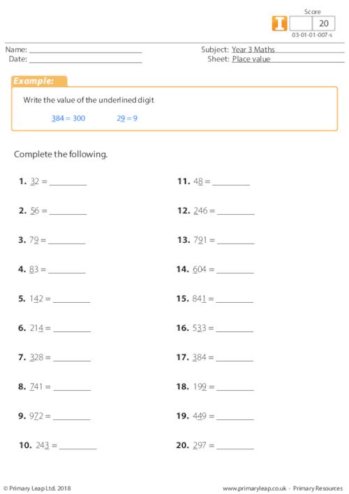 Numeracy Negative Numbers 1 Worksheet Primaryleap Co Uk