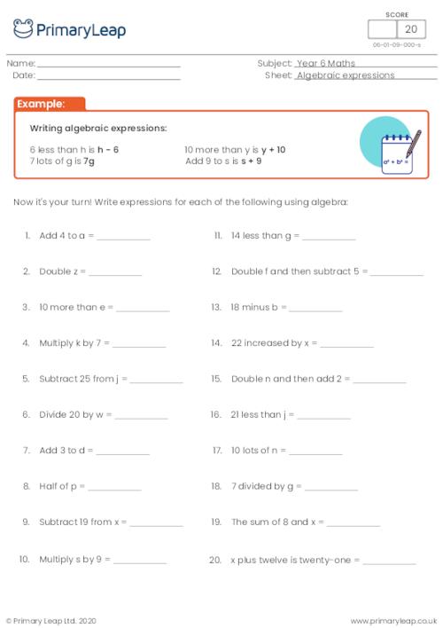 Numeracy: Two step function machines | Worksheet | PrimaryLeap.co.uk